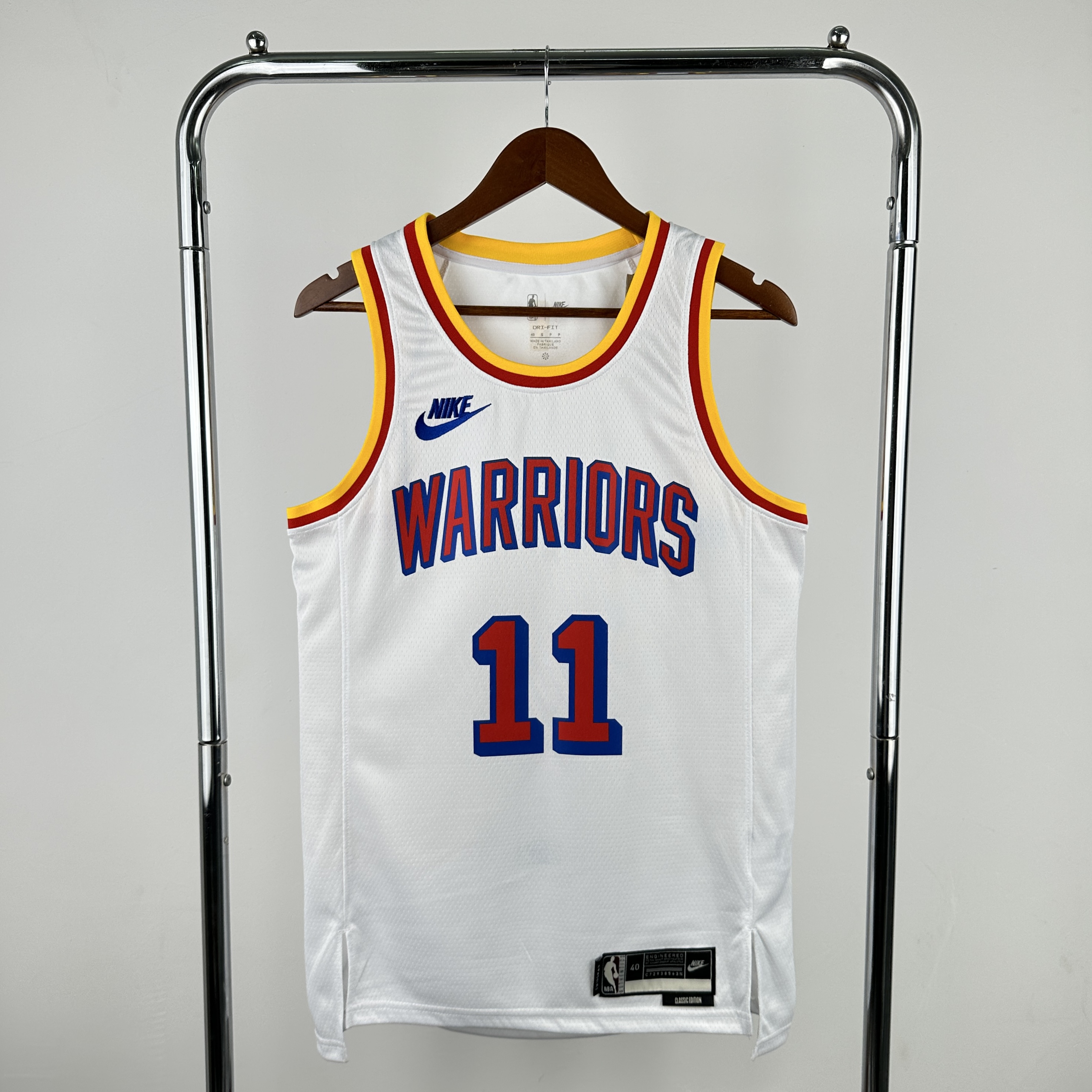 Men Golden State Warriors #11 Thompson White City Edition Season Nike 2025 NBA Jersey->golden state warriors->NBA Jersey